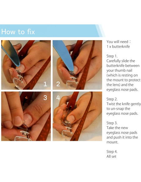 Almohadillas para Nariz de Gafas Mingbuy 16 Piezas Antideslizantes