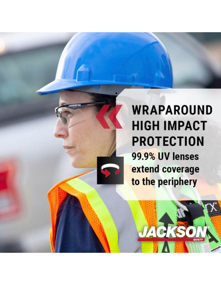 Gafas de Seguridad Jackson SG - Lentes Antiarañazos - 3 Estilos