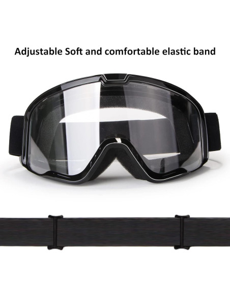 Gafas de Motocicleta LMAVAG con Lente Clara UV400