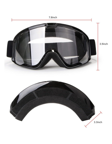 Gafas de Motocicleta LMAVAG con Lente Clara UV400