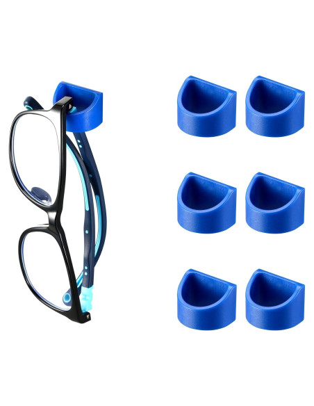 Organizador de Gafas 6 Piezas Gdnmpat Soporte Adhesivo Azul