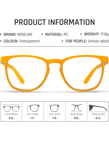 Gafas de Seguridad Antivaho Amarillo Huevo para Adultos