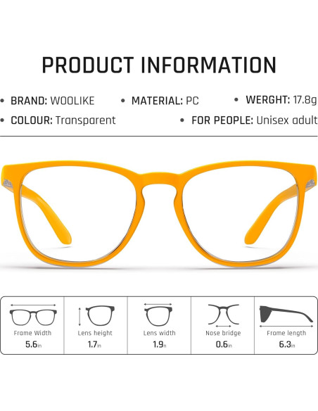 Gafas de Seguridad Antivaho Amarillo Huevo para Adultos