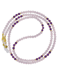 Cadena de Gafas de Cuentas Premium - 69.85 cm - Rosa Ametista