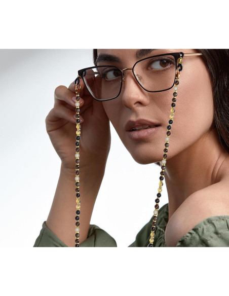 Cadena de Gafas Elegante con Perlas y Cobre 69.85 cm