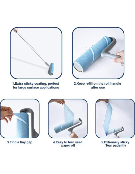 Recargas Rodillo Quitapelusas Layers 10" Ancho - 3 Paquetes