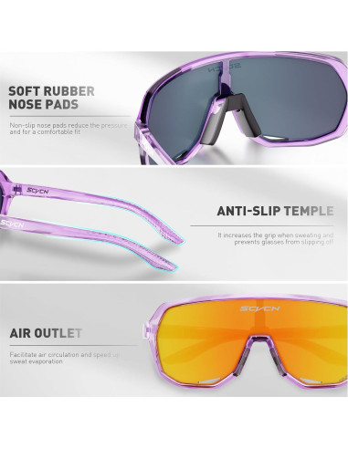 Gafas de Ciclismo SCVCN DZ-S63 UV400 Polarizadas