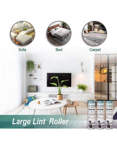 Recargas Rodillo Quitapelusas Layers 10" Ancho - 3 Paquetes