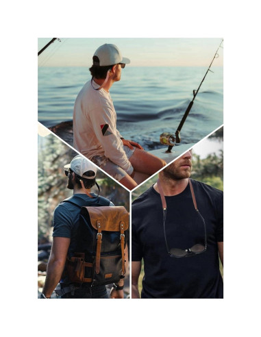 Correa de Gafas de Cuero PVS-002 Marrón 60 cm Unisex