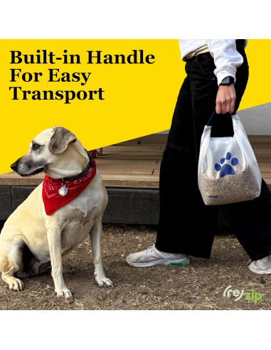 Bolsa de Almacenamiento de Comida para Mascotas re)zip 14 Tazas