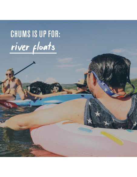 Correa Flotante para Gafas Chums Neopreno Estrellas y Rayas
