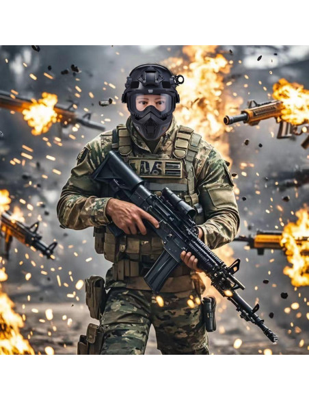 Gafas de Motocicleta Vintage con Máscara Removible - Colorido