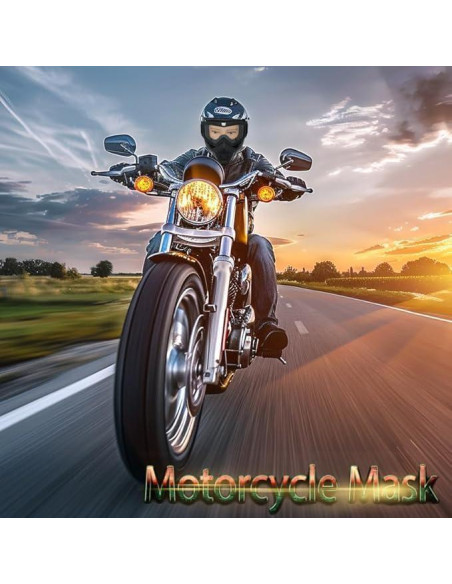 Gafas de Motocicleta Vintage con Máscara Removible - Colorido