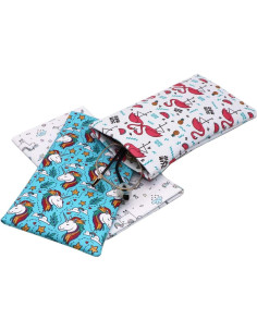 Pack 3 Fundas de Gafas PU con Cierre Superior 2