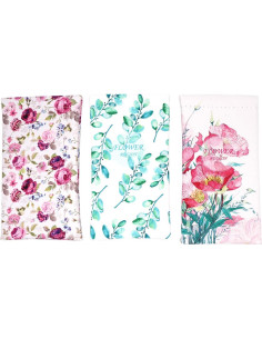 Pack 3 Fundas de Gafas PU con Tapa de Presión 2