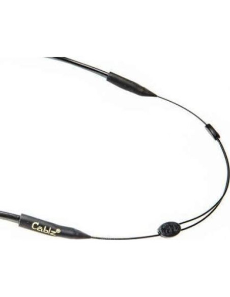 Correa Ajustable para Gafas Cablz Zipz Negra - Ligera y Cómoda