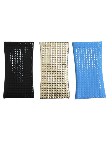 Pack 3 Fundas de Gafas PU con Tapa de Presión