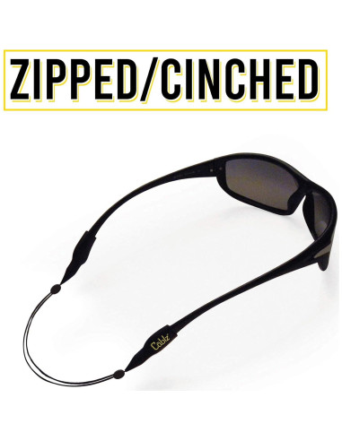 Correa Ajustable para Gafas Cablz Zipz Negra - Ligera y Cómoda