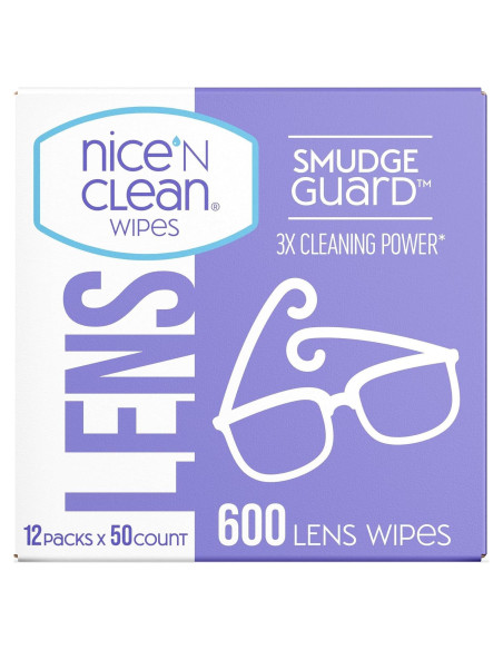 Toallitas para Lentes Nice 'N CLEAN 600 Unidades Sin Amoníaco