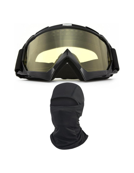 Gafas de Motocicleta Immoono MOON039 con Balaclava Unisex