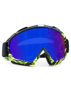 Gafas de Motocross ZukMi Verde Negro Lente Clara Anti Rayaduras