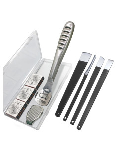 Set de Raspadores de Callos POQOD - 36 Piezas, Acero Inoxidable