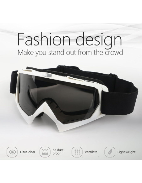 Gafas de Motocicleta GGBuy para Motocross UV400 Ajustables