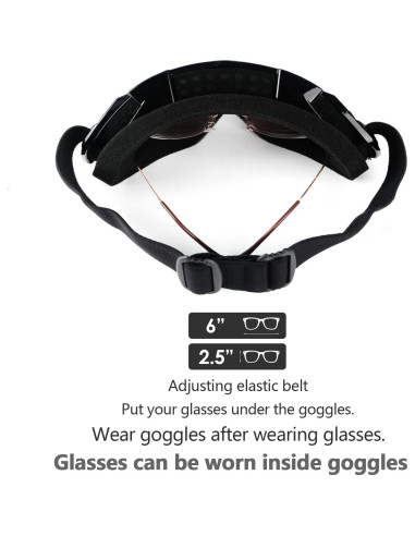 Gafas de Motocicleta GGBuy para Motocross UV400 Ajustables