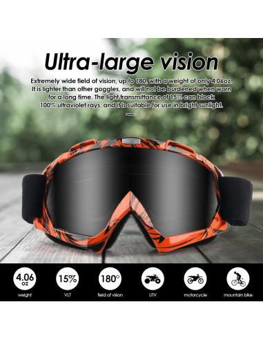 Gafas de Motocicleta GGBuy MT003 Anti Rayones UV400