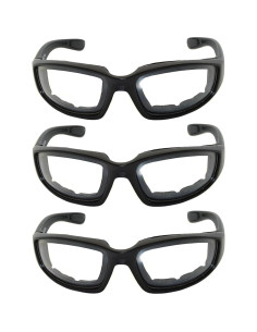 Paquete de 3 Gafas de Motocicleta Acolchadas UV400 2
