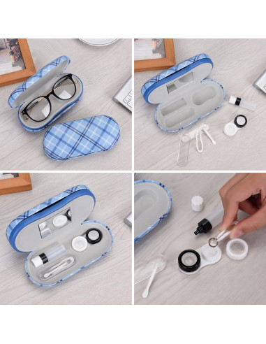Estuche 2 en 1 Muf para Lentes y Gafas Azul