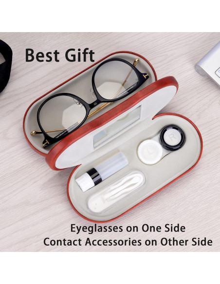 Estuche 2 en 1 Muf para Lentes y Gafas Marrón