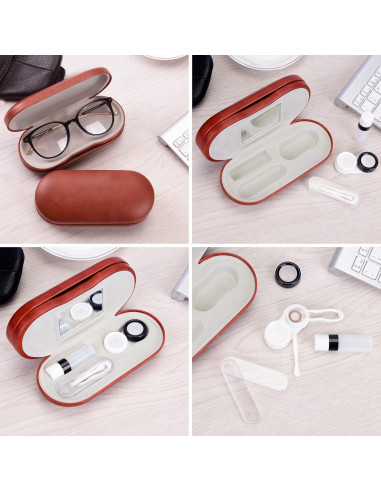 Estuche 2 en 1 Muf para Lentes y Gafas Marrón