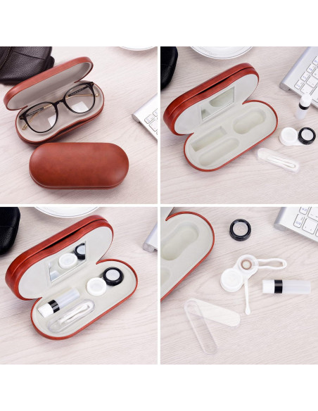Estuche 2 en 1 Muf para Lentes y Gafas Marrón