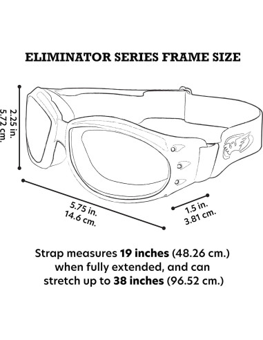 Gafas de Motocicleta Global Vision Eliminator Acolchadas UV400