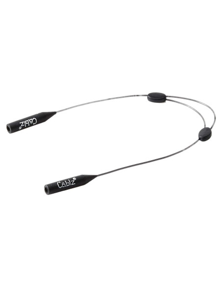 Cablz Monoz XL Retenedor de Gafas Ajustable Negro 35,56 cm