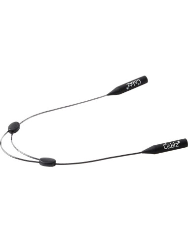 Cablz Monoz XL Retenedor de Gafas Ajustable Negro 35,56 cm