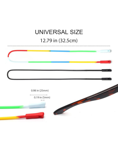 Soporte de Gafas de Silicona Elástica JM - 3 Paquetes