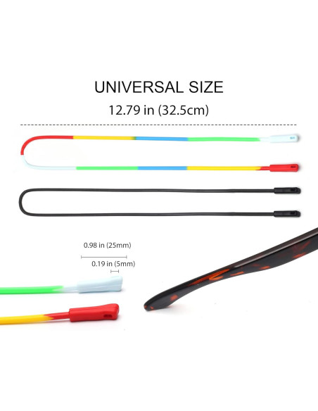 Soporte de Gafas de Silicona Elástica JM - 3 Paquetes