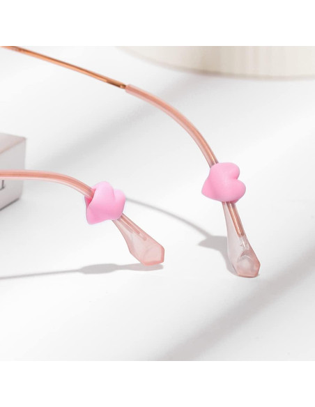 15 Pares de Retenedores de Gafas Silicona iGeyzoe Amor Rosa