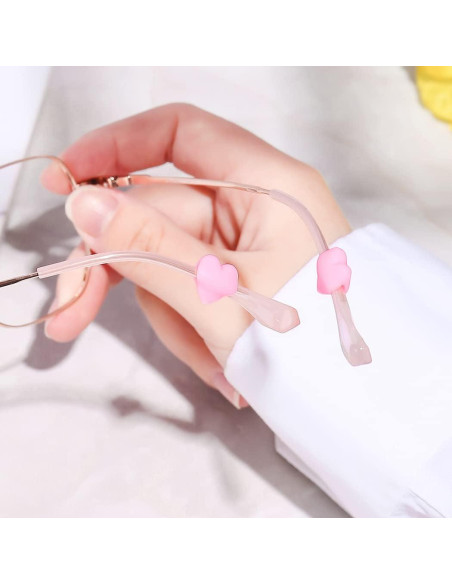 15 Pares de Retenedores de Gafas Silicona iGeyzoe Amor Rosa