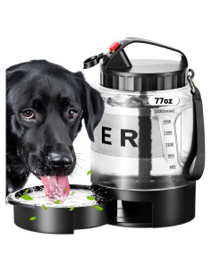 Botella de Agua Grande para Perros SwSun 77oz a Prueba de Fugas