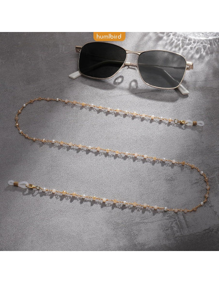 Cadena de Gafas Humlbird para Mujeres 67 cm Cristal Natural