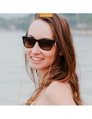 Cadena de Gafas Humlbird para Mujeres 67 cm Cristal Natural