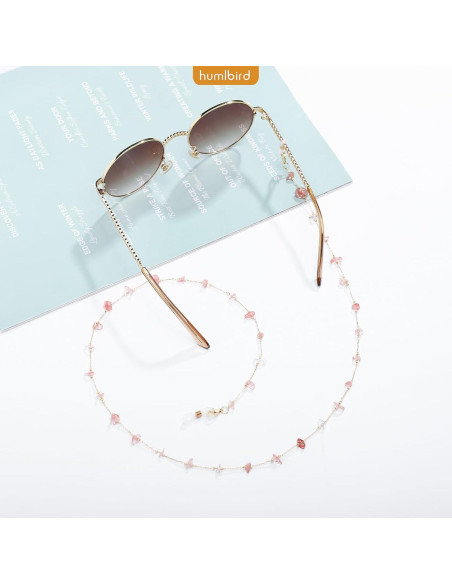 Cadena de Gafas Humlbird para Mujeres 73 cm Cristal Natural
