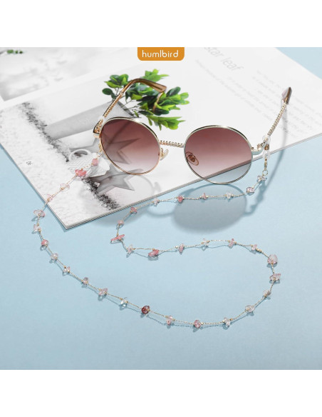 Cadena de Gafas Humlbird para Mujeres 73 cm Cristal Natural
