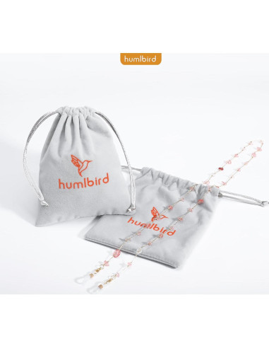 Cadena de Gafas Humlbird para Mujeres 73 cm Cristal Natural