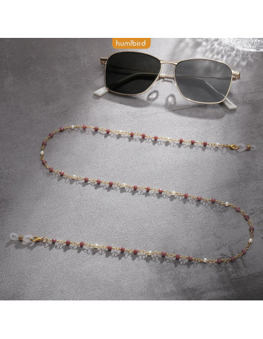 Cadena de Gafas Humlbird para Mujeres 67 cm Cristal Natural