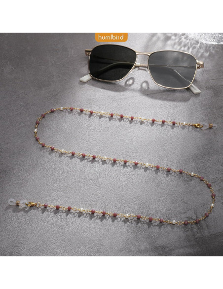 Cadena de Gafas Humlbird para Mujeres 67 cm Cristal Natural