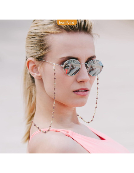Cadena de Gafas Humlbird para Mujeres 67 cm Cristal Natural